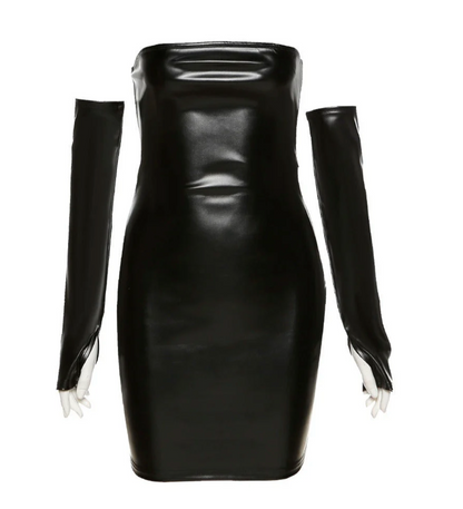 Jennifer Y2K Leather Dress