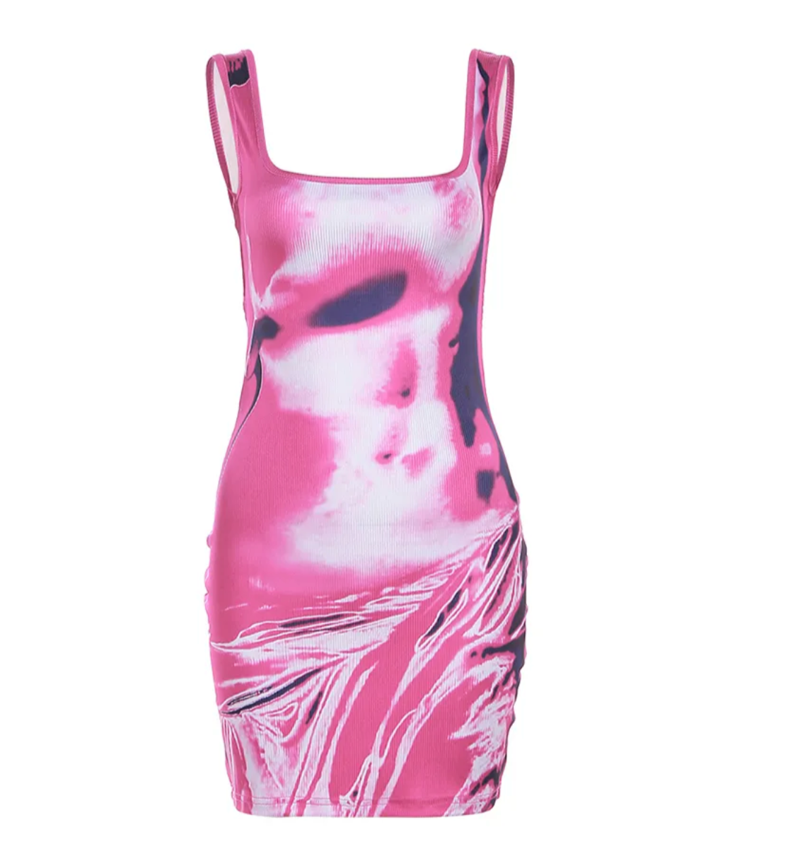 Jennifer Solid Shiny Silky Body-shaping Mini DressJennifer Solid Shiny Silky Body-shaping Mini Dress