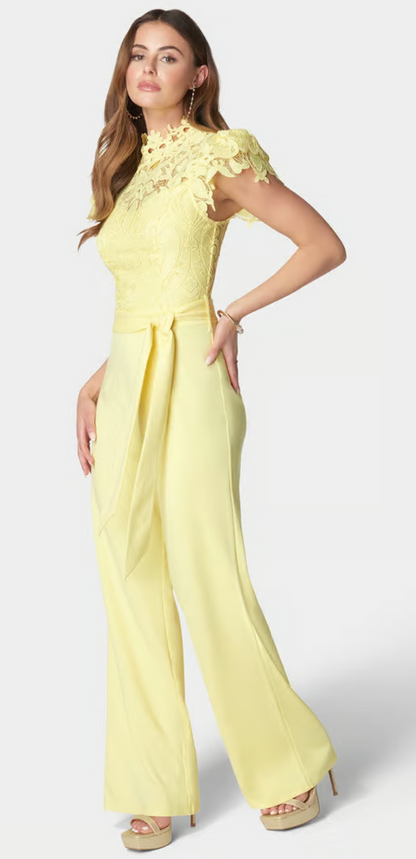 Lace High Neck Jumpsuit