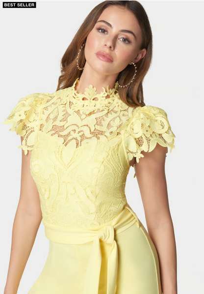Lace High Neck Jumpsuit