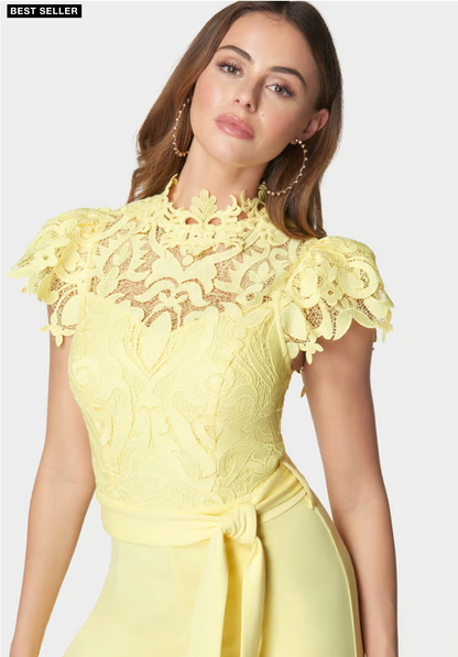 Lace High Neck Jumpsuit