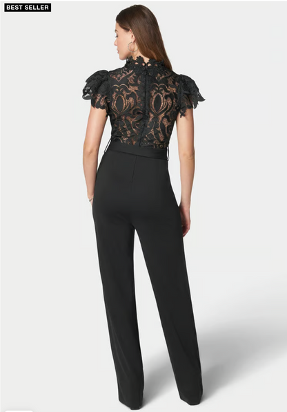 Lace High Neck Jumpsuit