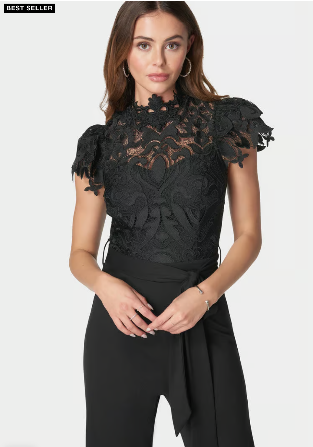 Lace High Neck Jumpsuit