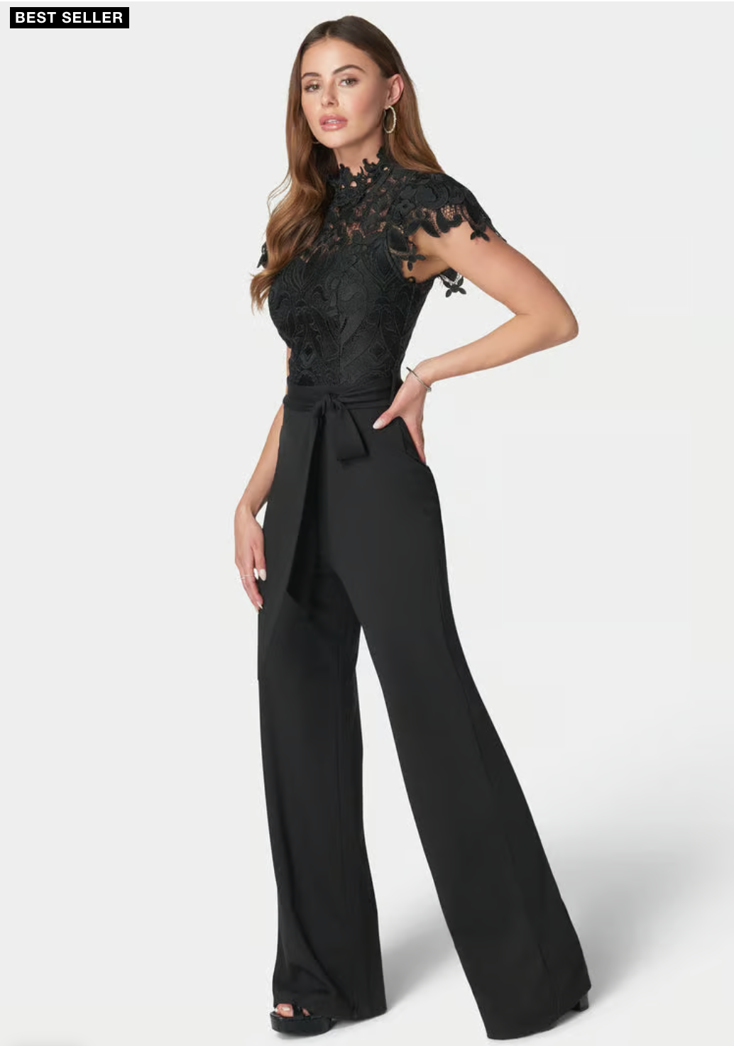 Lace High Neck Jumpsuit
