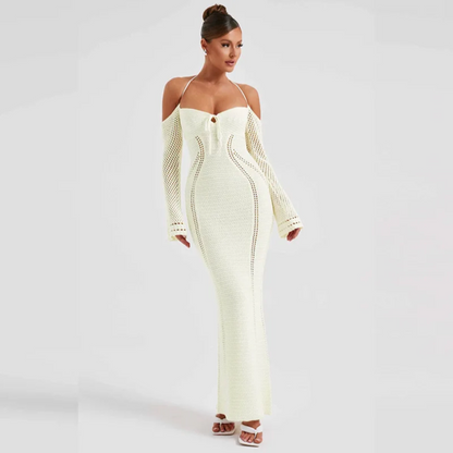Off Shoulder Halter Knit Dress Regular price