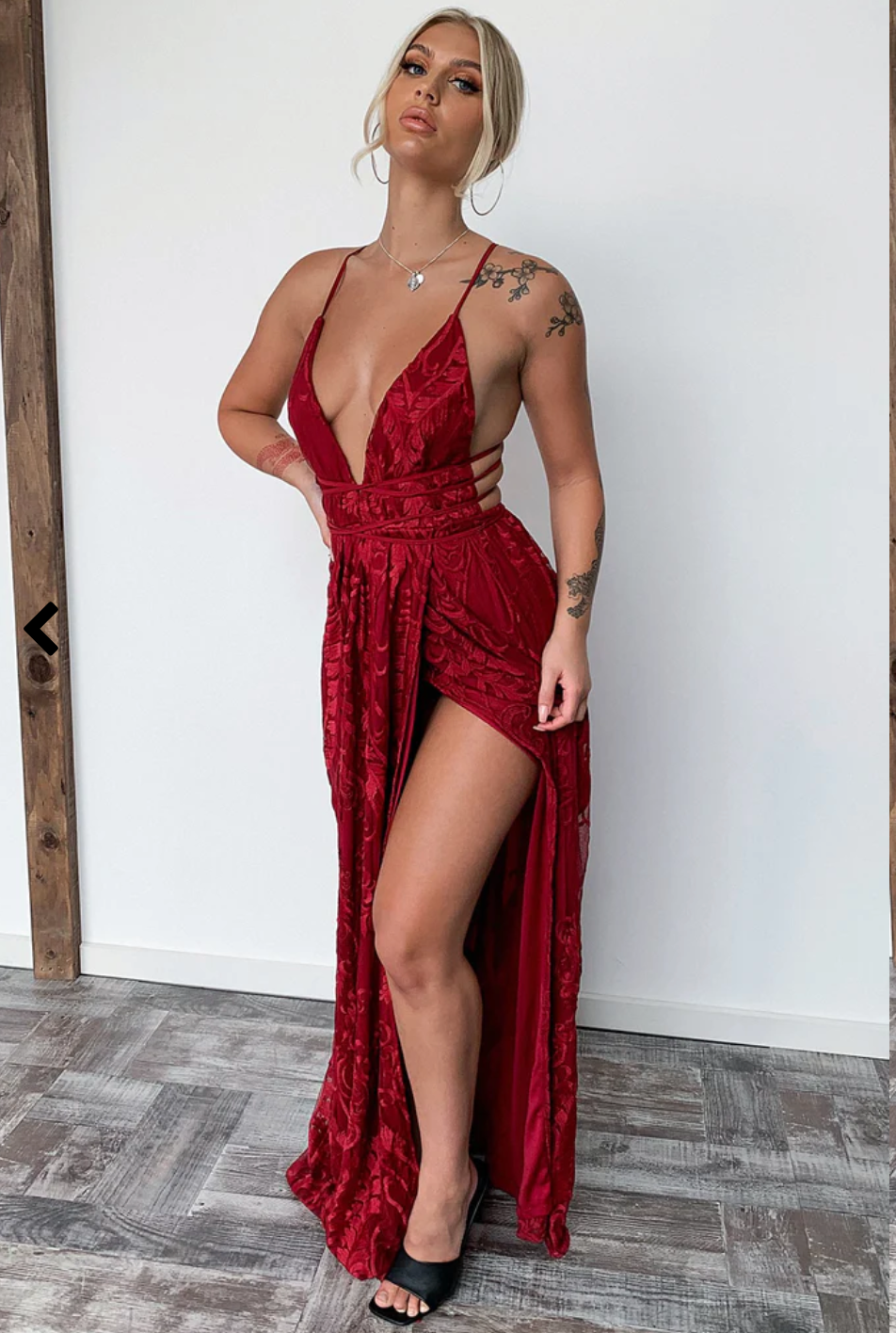 Scarlett Dress - Burgundy