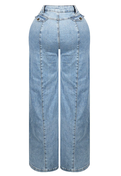 Thaila Baggy Frayed Denim Jeans