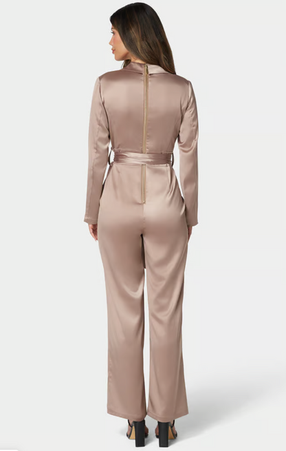 Satin Blazer Jumpsuit