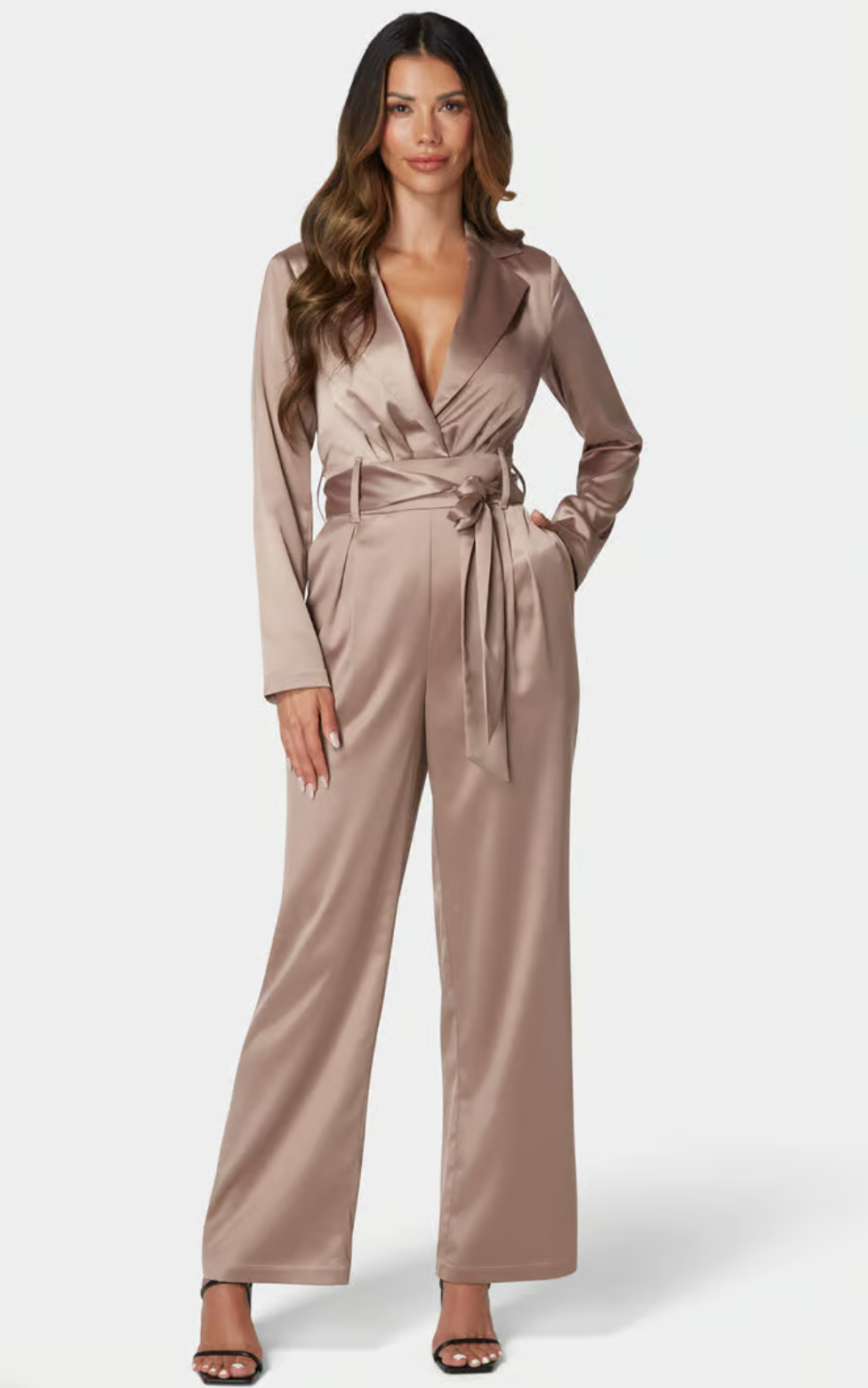 Satin Blazer Jumpsuit