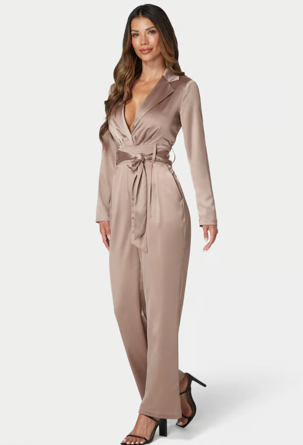 Satin Blazer Jumpsuit